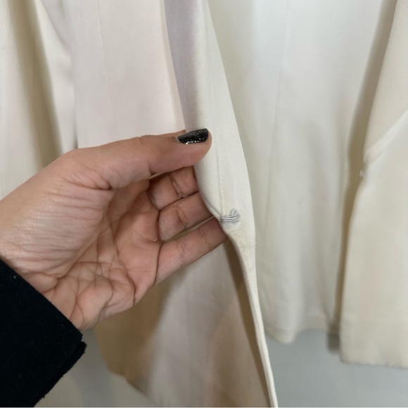 Brandon Maxwell Layered Lapel Suiting Jacket in Ivory - Picture 8 of 14